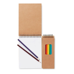 Colouring set with notepad