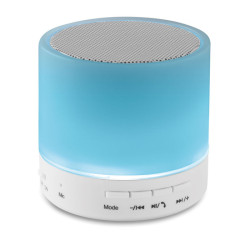 Round wireless speaker LED