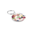 Small pin button key ring