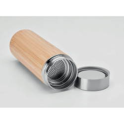 Double wall bamboo flask 400ml