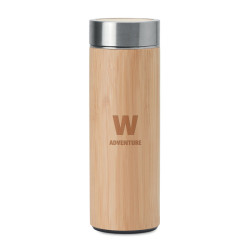 Double wall bamboo flask 400ml