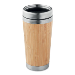 Double wall bamboo flask 430ml