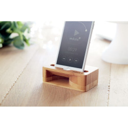 Bamboo phone stand-amplifier