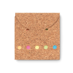 Cork sticky note memo pad