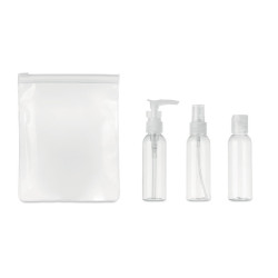 Travel set PE in PEVA pouch