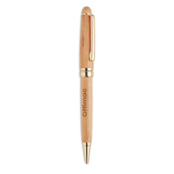 Bamboo twist ball pen in box