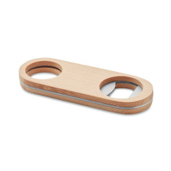 Oval Bamboo bottle opener