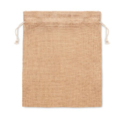 Small jute gift bag 14 x 22 cm