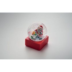 Snow ball glass ornament