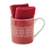 Winter gift mug and gloves set