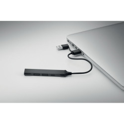 USB 4 port hub 19 cm