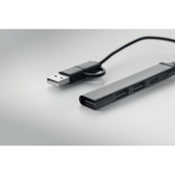 USB 4 port hub 19 cm