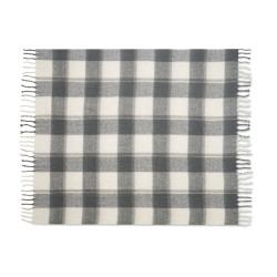 Chequered mohair blanket