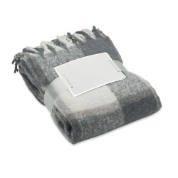 Chequered mohair blanket