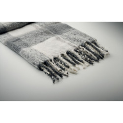 Chequered mohair blanket