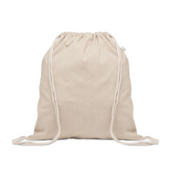 Recycled cotton drawstring bag