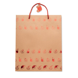 Gift paper bag with pattern