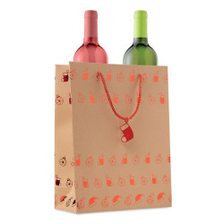 Gift paper bag with pattern