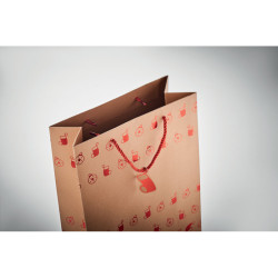 Gift paper bag with pattern