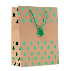 Gift paper bag with pattern