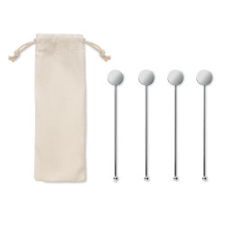 Stainless steel stirrers set