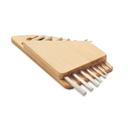 Hex key set in bamboo