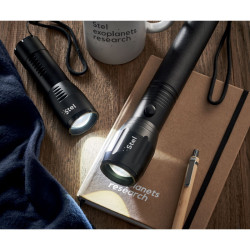 Large aluminium LED flashlight