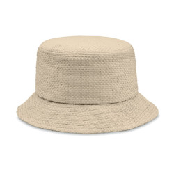 9aper straw bucket hat