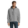 REPLAY MEN HOODED SOFTSHELL