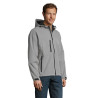 REPLAY MEN HOODED SOFTSHELL