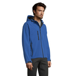 REPLAY MEN HOODED SOFTSHELL