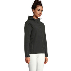 REPLAY WOMEN HOOD SOFTSHELL