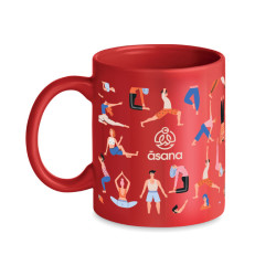 Coloured ceramic mug 300ml