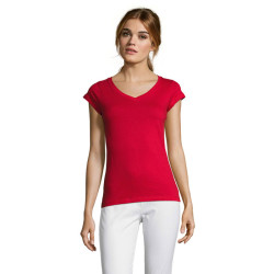 MOON WOMEN'S V-NECK T-SHIRT
