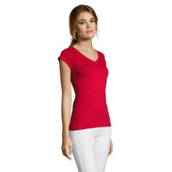 MOON WOMEN'S V-NECK T-SHIRT