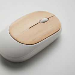 Wireless mouse in bamboo