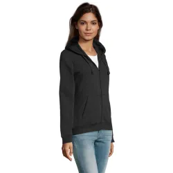 SPIKE WOMEN ZIP HOOD SWEAT