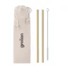 Bamboo Straw w/brush in pouch