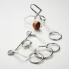 Set of 2 metal brain teasers