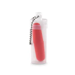 Earplug set in plastic tube