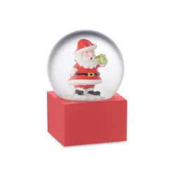 Small snow ball glass ornament