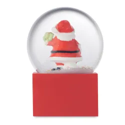 Small snow ball glass ornament