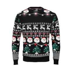 Świąteczny sweter LED L/XL