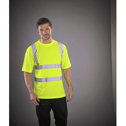 Koszulka Hi-Vis z dwoma paskami i szelkami