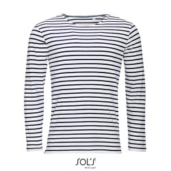 Men´s Long Sleeve Striped T-Shirt Marine