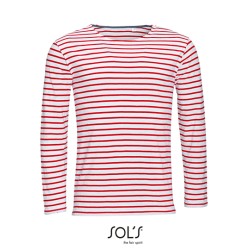 Men´s Long Sleeve Striped T-Shirt Marine