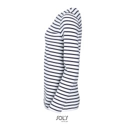 Women´s Long Sleeve Striped T-Shirt Marine