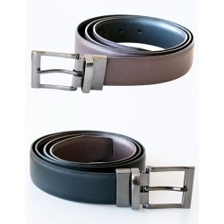 Elegant Two-Color Reversible Belt Schaffhausen