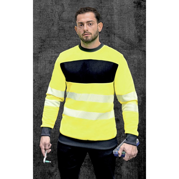 EOS Hi-Vis Workwear Sweatshirt With Printing Area