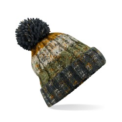 Corkscrew Pom Pom Beanie